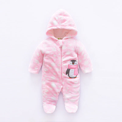 winter jumpsuit velvet hooded baby clothing winter jumpsuit velvet hooded baby clothing