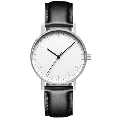 simple leather wristwatch