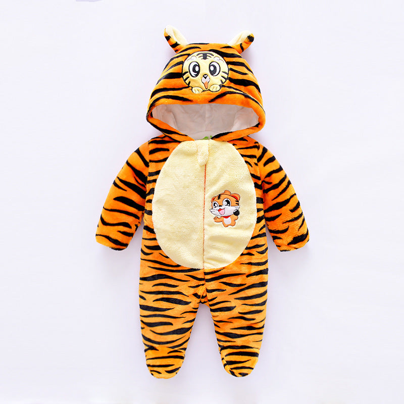 winter jumpsuit velvet hooded baby clothing winter jumpsuit velvet hooded baby clothing