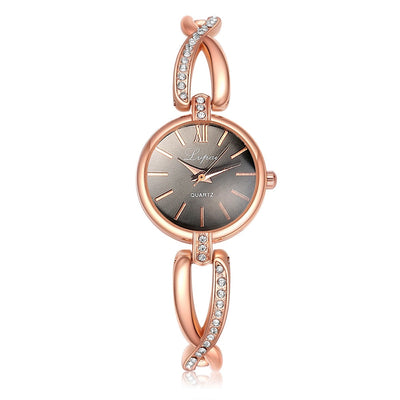 luxury bracelet women dress watches fashion quartz crystal watches lvp