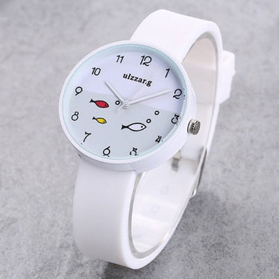 Children Watch For Girls Color Silicone Strap Fashion Quartz Wristwatc