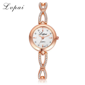 luxury bracelet women dress watches fashion quartz crystal watches lvp