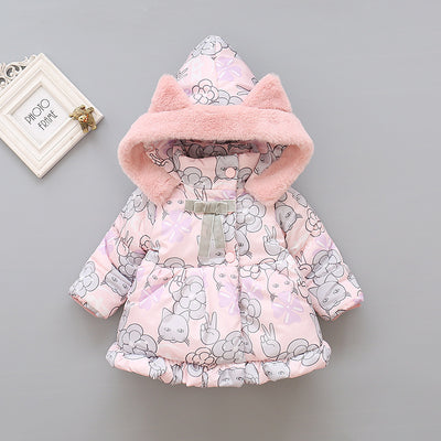 Plush padded children's cotton clothing