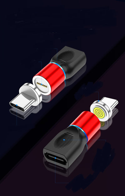 Three-in-one 3A Fast Charging TYPE-C Data Magnetic Adapter