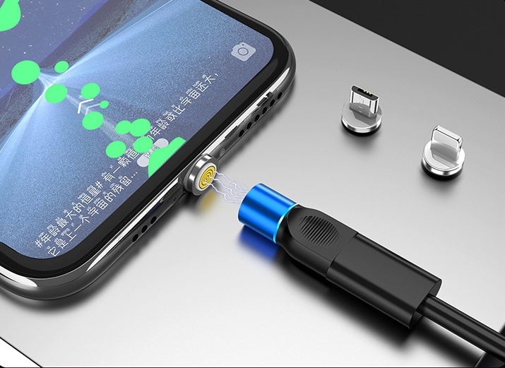 Three-in-one 3A Fast Charging TYPE-C Data Magnetic Adapter