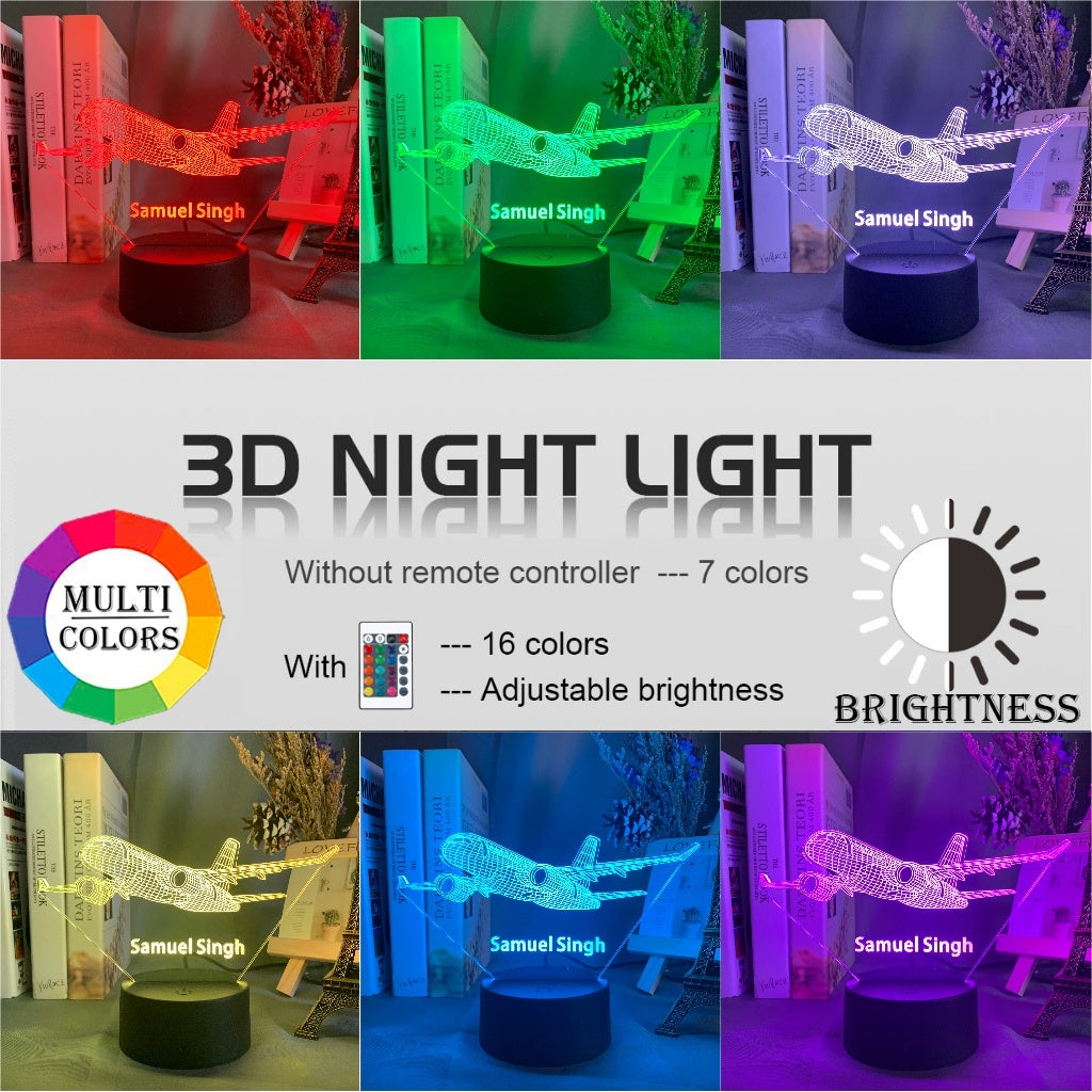 Aircraft Light Hologram Night Light