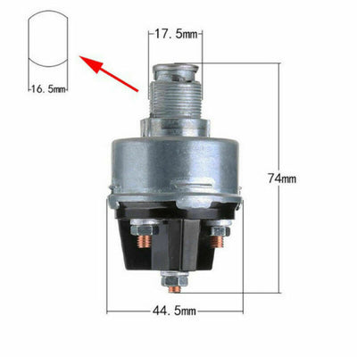 universal ignition switch lock embedded installation 2 keys 3 position