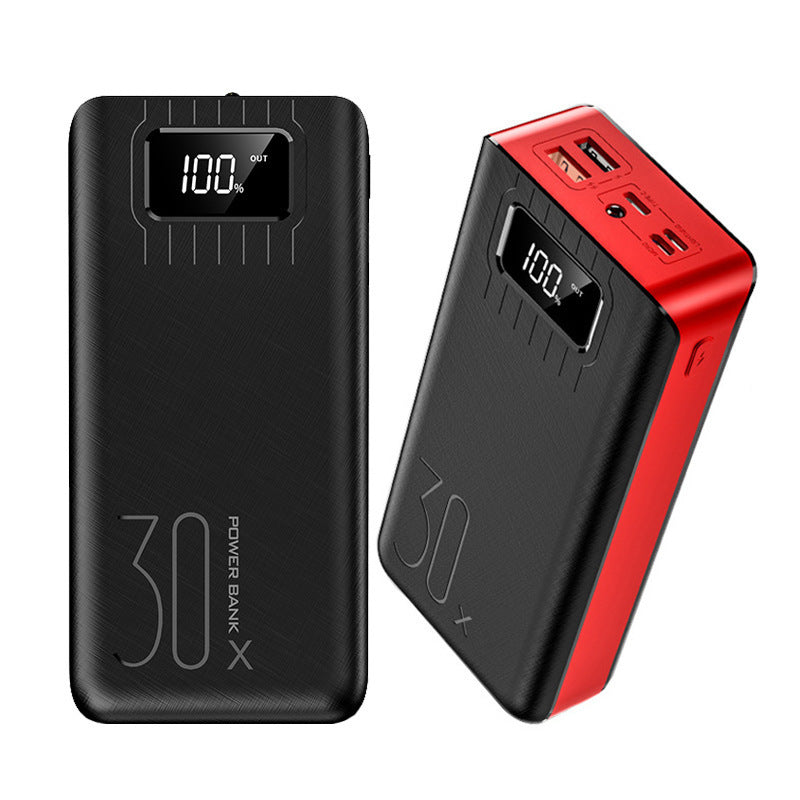 Large-capacity Power Bank 30000 MAh With Digital Display LED Light