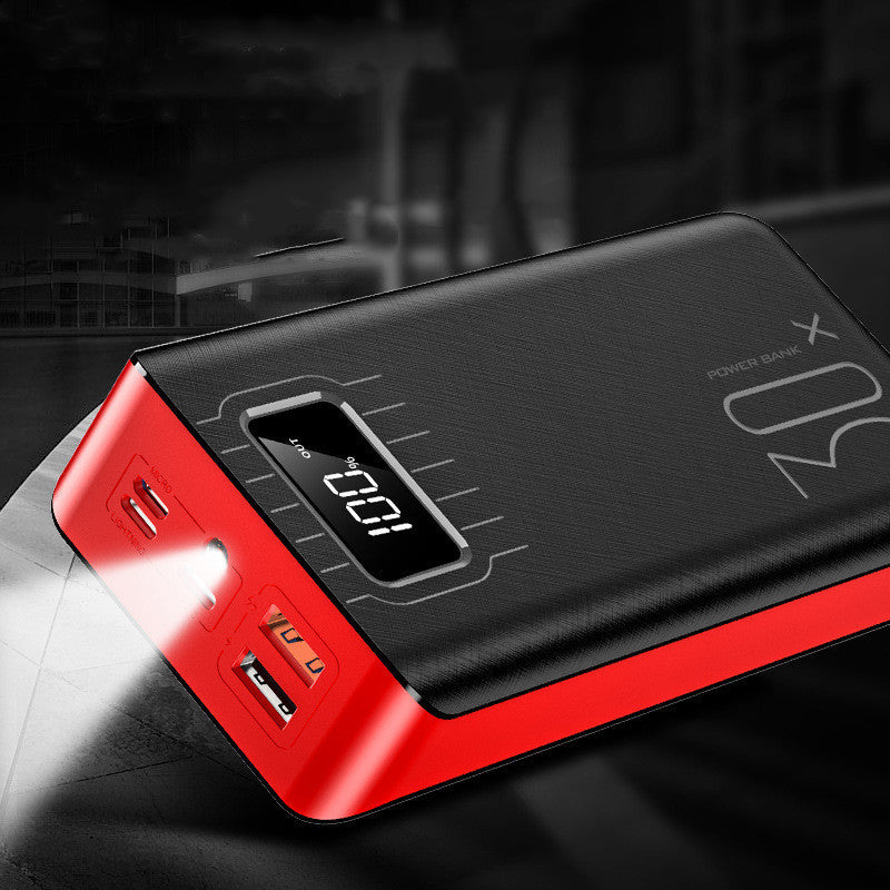 Large-capacity Power Bank 30000 MAh With Digital Display LED Light