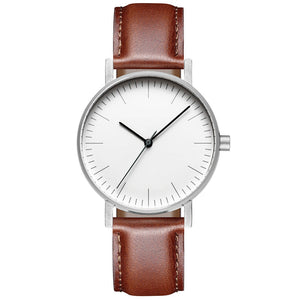 simple leather wristwatch