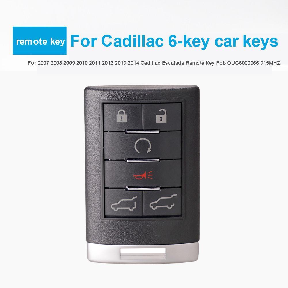 cadillac black fashion 6 key car keys