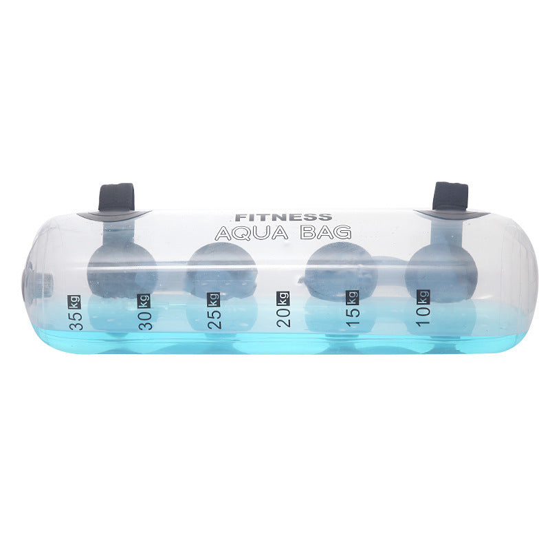 Transparent Cylindrical Weight-bearing Fitness Water Dumbbell Fitness Exercise Training Weightlifting Equipment