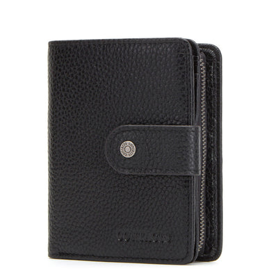 Multifunctional Men's Wallet Pure Cowhide Leather