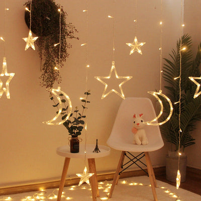 star light lighting colorful light starry curtain hanging light