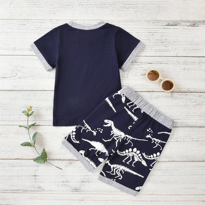 summer short-sleeved dinosaur children' summer short-sleeved dinosaur children'