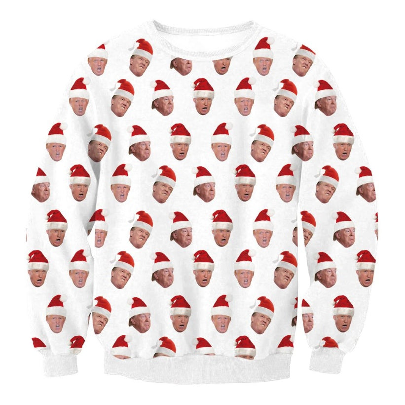 UGLY CHRISTMAS SWEATER Vacation Santa Elf Funny Womens Men Sweaters Tops Autumn Winter Clothing