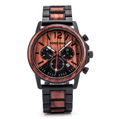 Csutomize Engrave logo Wood Watches for Mens DODO DEER Timer Luxury Ch