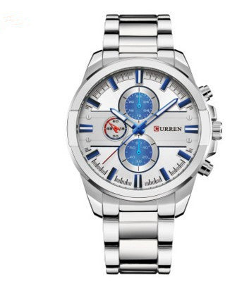 top brand full steel wristwatch 