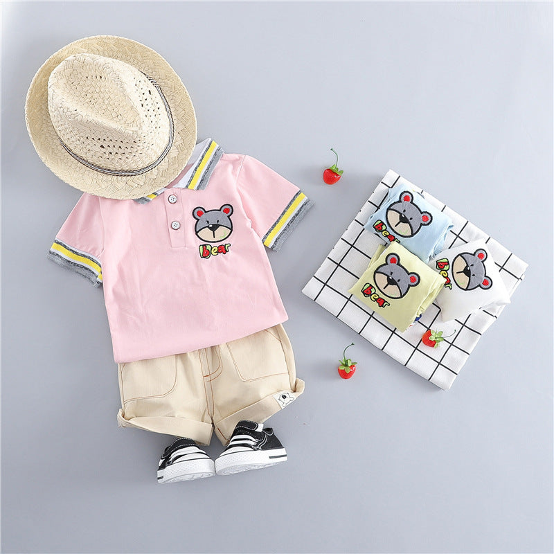 clothing korean short sleeve suit