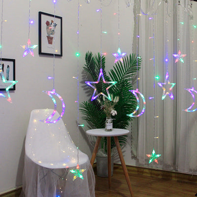 star light lighting colorful light starry curtain hanging light