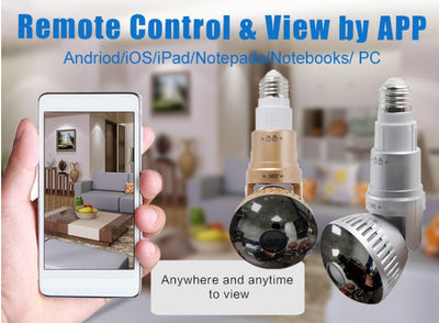 wifi light bulb security camera