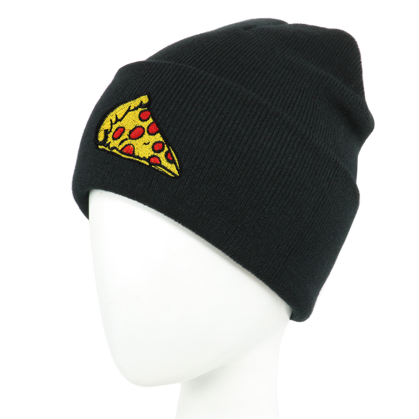 Pizza Embroidered Knitted Hat Outdoors To Keep Warm