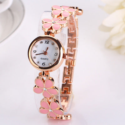 Luxury Casual Fashion Bracelet Watch Flower Strap Wristwatch Dress Ele