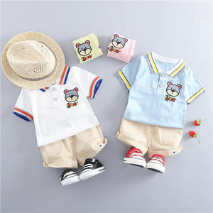 clothing korean short sleeve suit