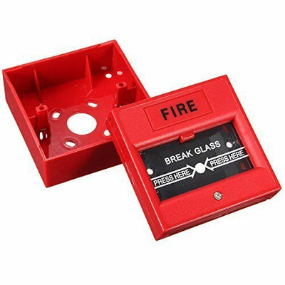 Wired Security Button Hand Breaking Glass Emergency Fire Alarm