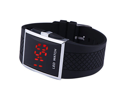 Men Women Casual Unisex White Black LED Digital Sports Wrist Watch Wri