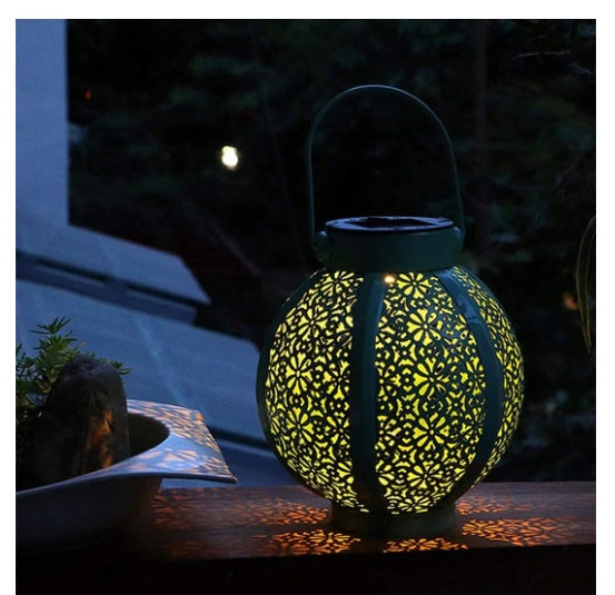 Yang Energy Iron Lanterns Hanging Outdoors