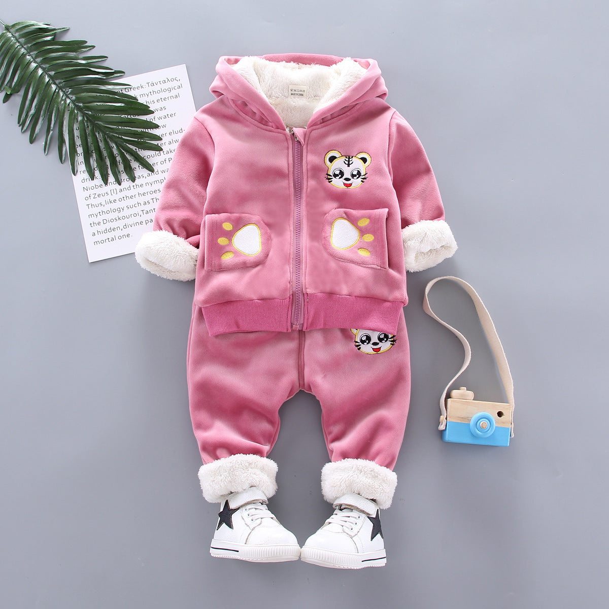 Golden mink plush winter clothing