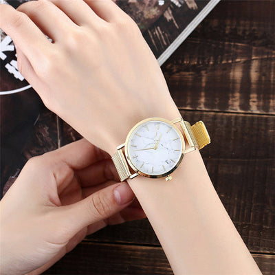 Vansvar fashion brand silver and gquartz watches gift relogio feminino