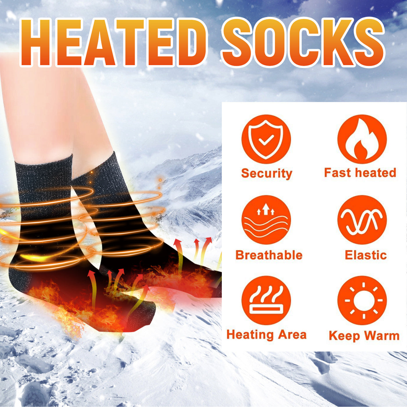 Crystal Silk Fever Socks Winter Outdoors Cycling