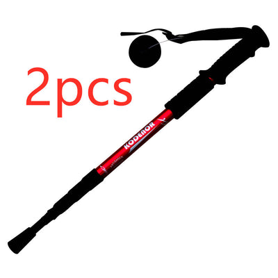 Three-section Four-section Straight Handle T Curved Handle Cane Crutches Hiking Stick