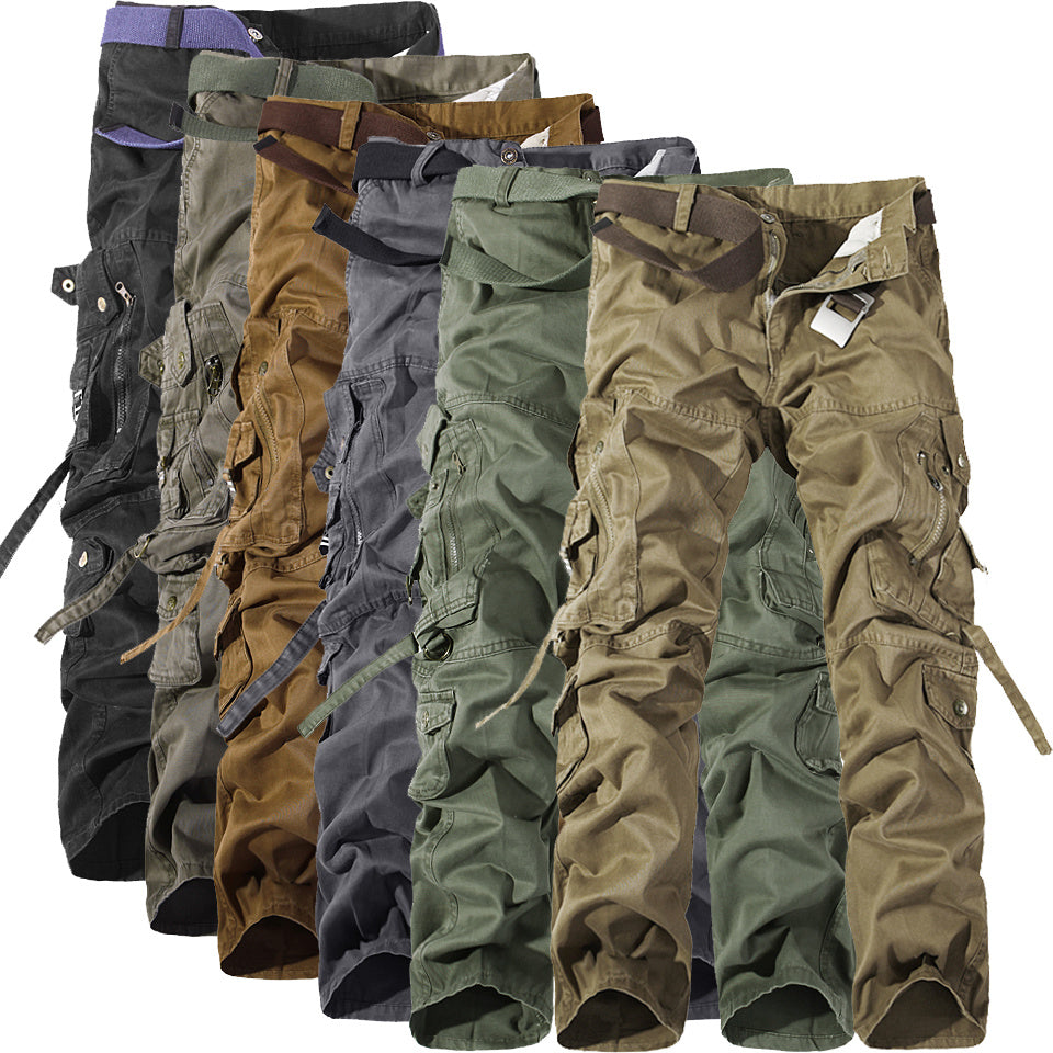 Men's Multi-pocket Washed Hot Sale Cargo Pants