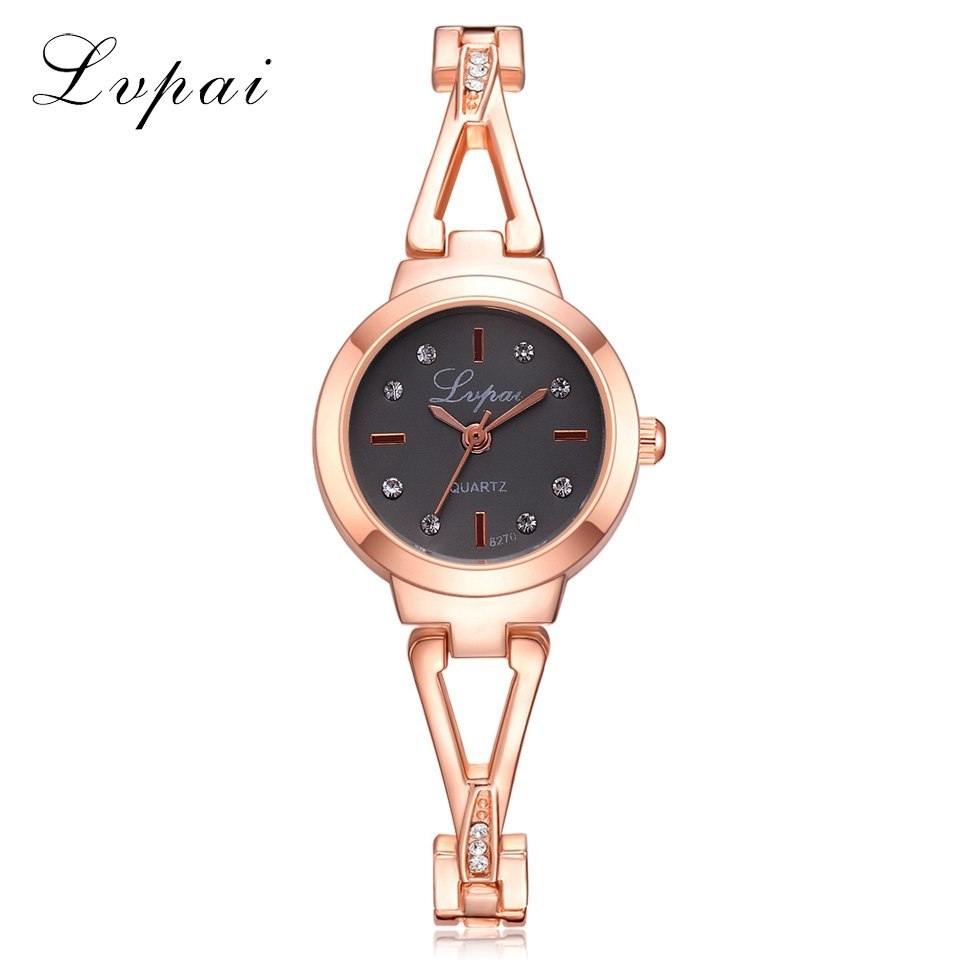 luxury bracelet women dress watches fashion quartz crystal watches lvp