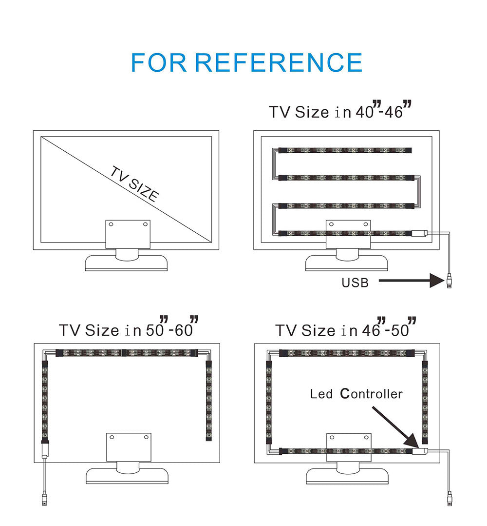 tv background light usb light bar tv light strip