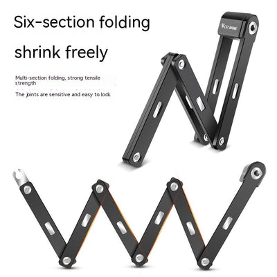 bicycle folding security lock cycling fixture bicycle folding security lock cycling fixture