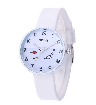 Children Watch For Girls Color Silicone Strap Fashion Quartz Wristwatc