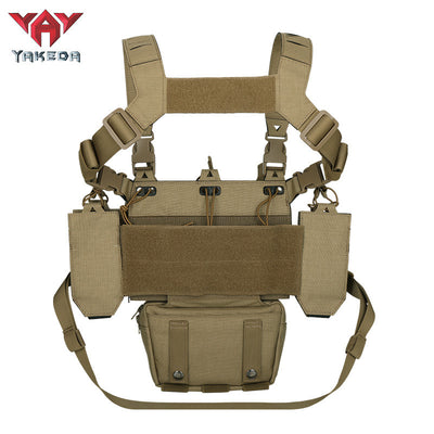 Outdoor Equipment Tactical Belly Pocket Laser MOLLE Attach Multi-functional Chest Hook