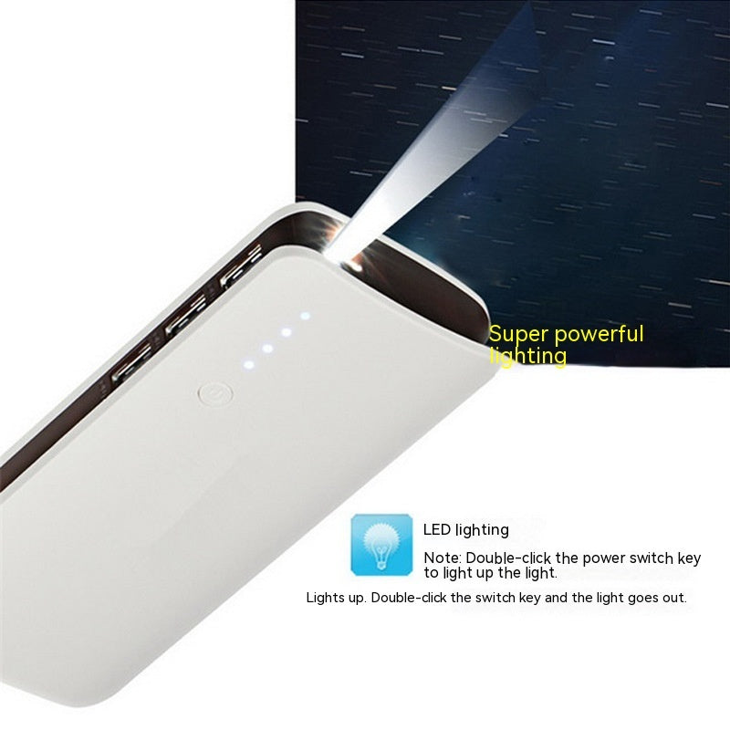 Gift Large Capacity Mobile Phone Universal Mobile Power With Light USB Power Bank