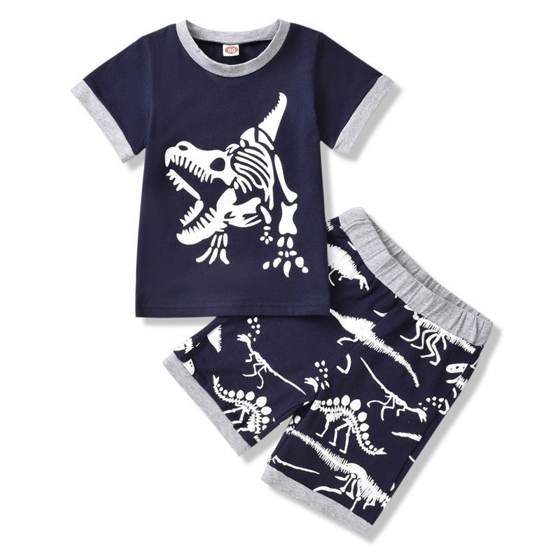 summer short-sleeved dinosaur children' summer short-sleeved dinosaur children'