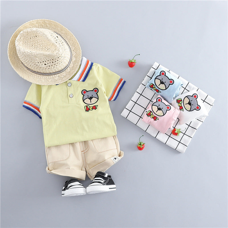 clothing korean short sleeve suit