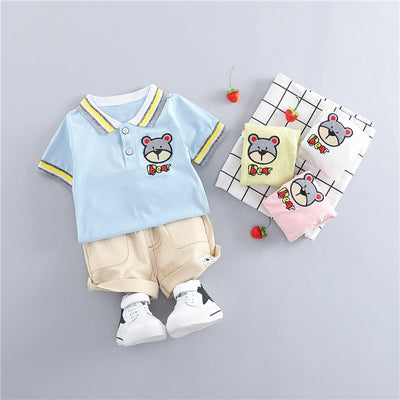 clothing korean short sleeve suit