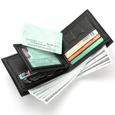 Multi-functional Multiple Card Slots Retro Men's Short Wallet