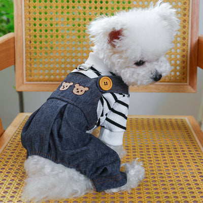 pet clothes clothing suspender pants traction