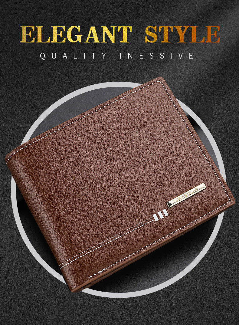 Multi-functional Multiple Card Slots Retro Men's Short Wallet