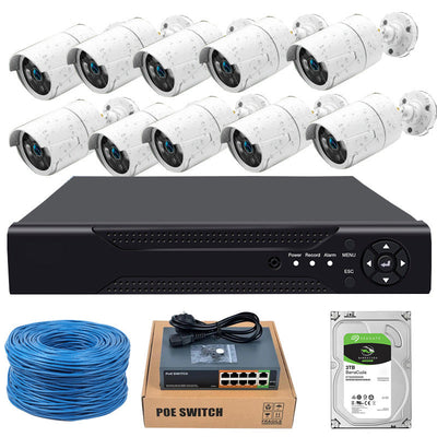 simplified home security poe monitoring set