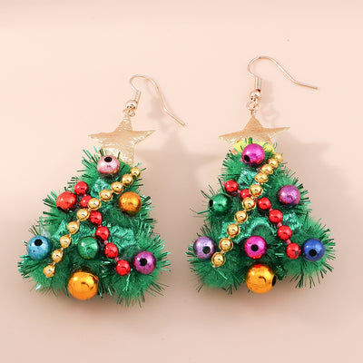 New Christmas Tree Earrings Felt Earrings